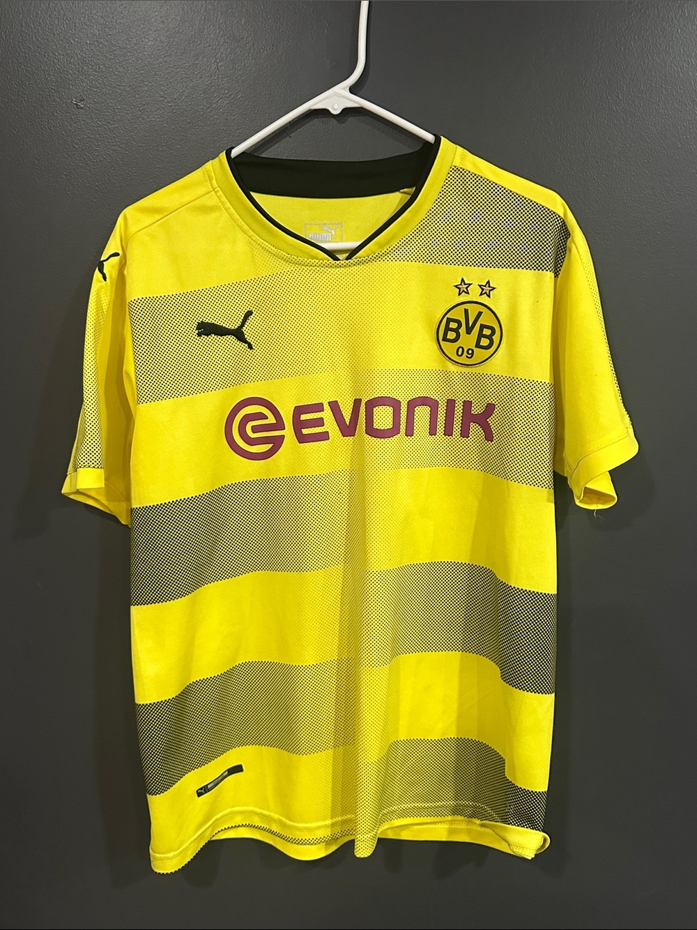 Puma Kids Yellow and Black Borussia Dortmund Jersey